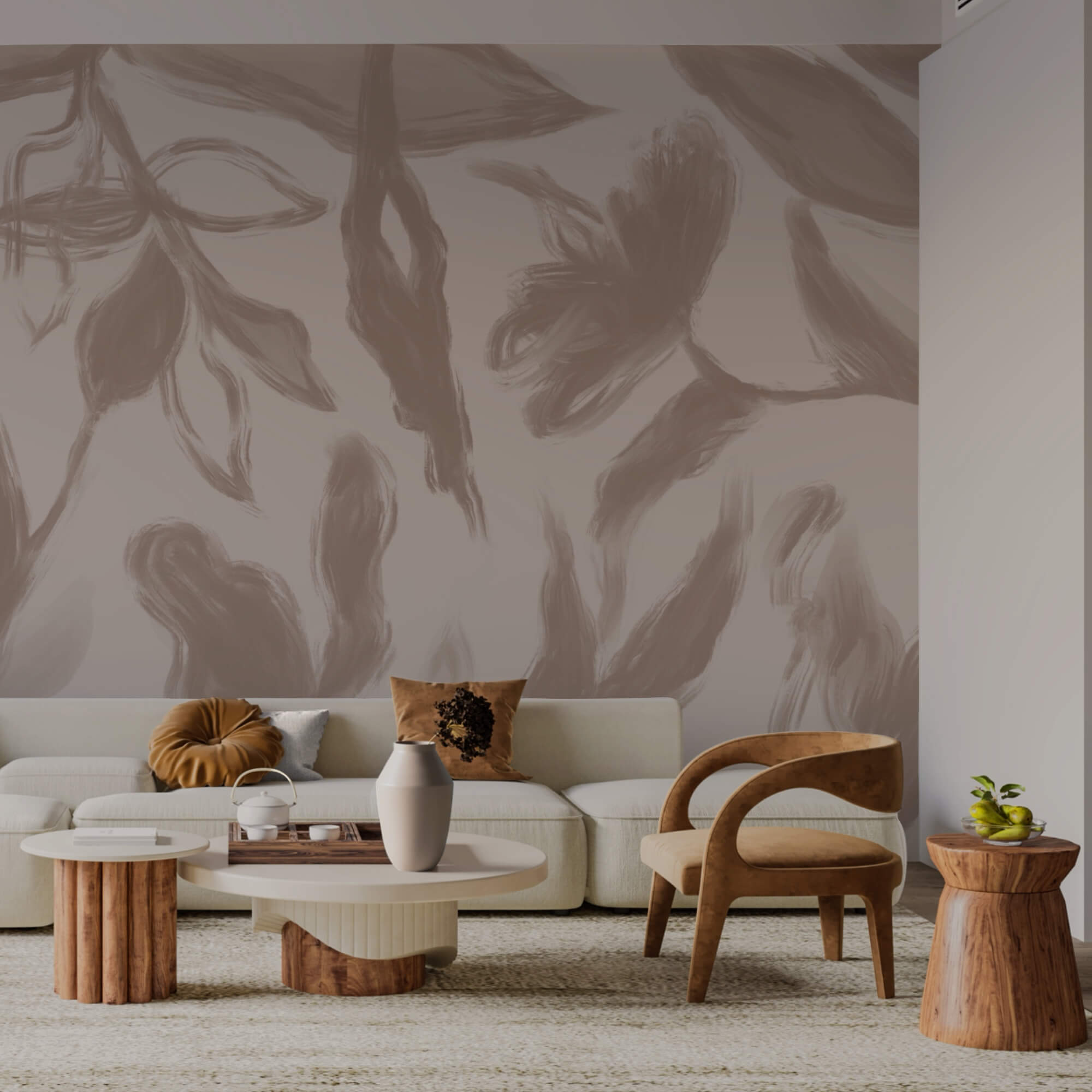 Елегантні квіткові візерунки в м'яких тонах