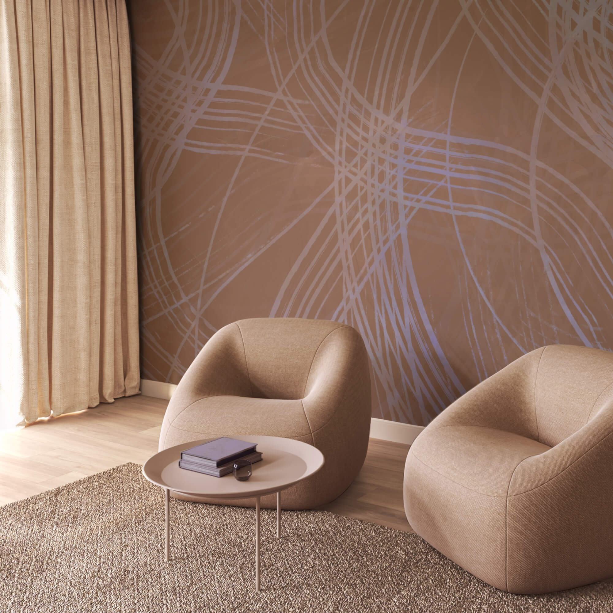 Коричнева поверхня з білими лініями