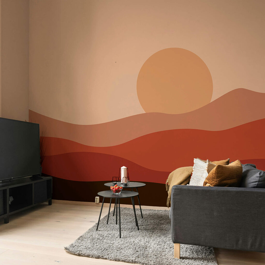 Захід сонця над пустелею Захід сонця над пустелею