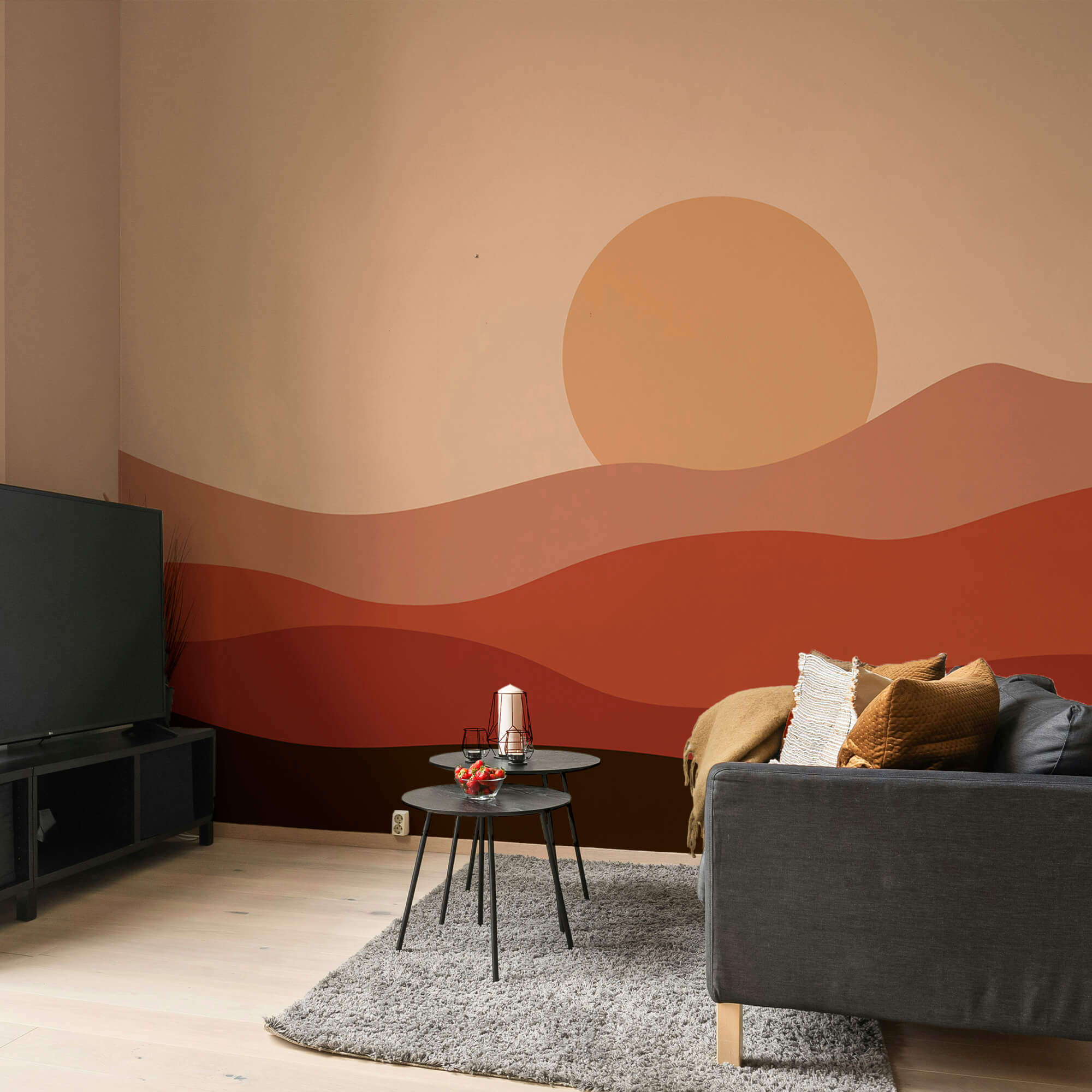 Захід сонця над пустелею Захід сонця над пустелею