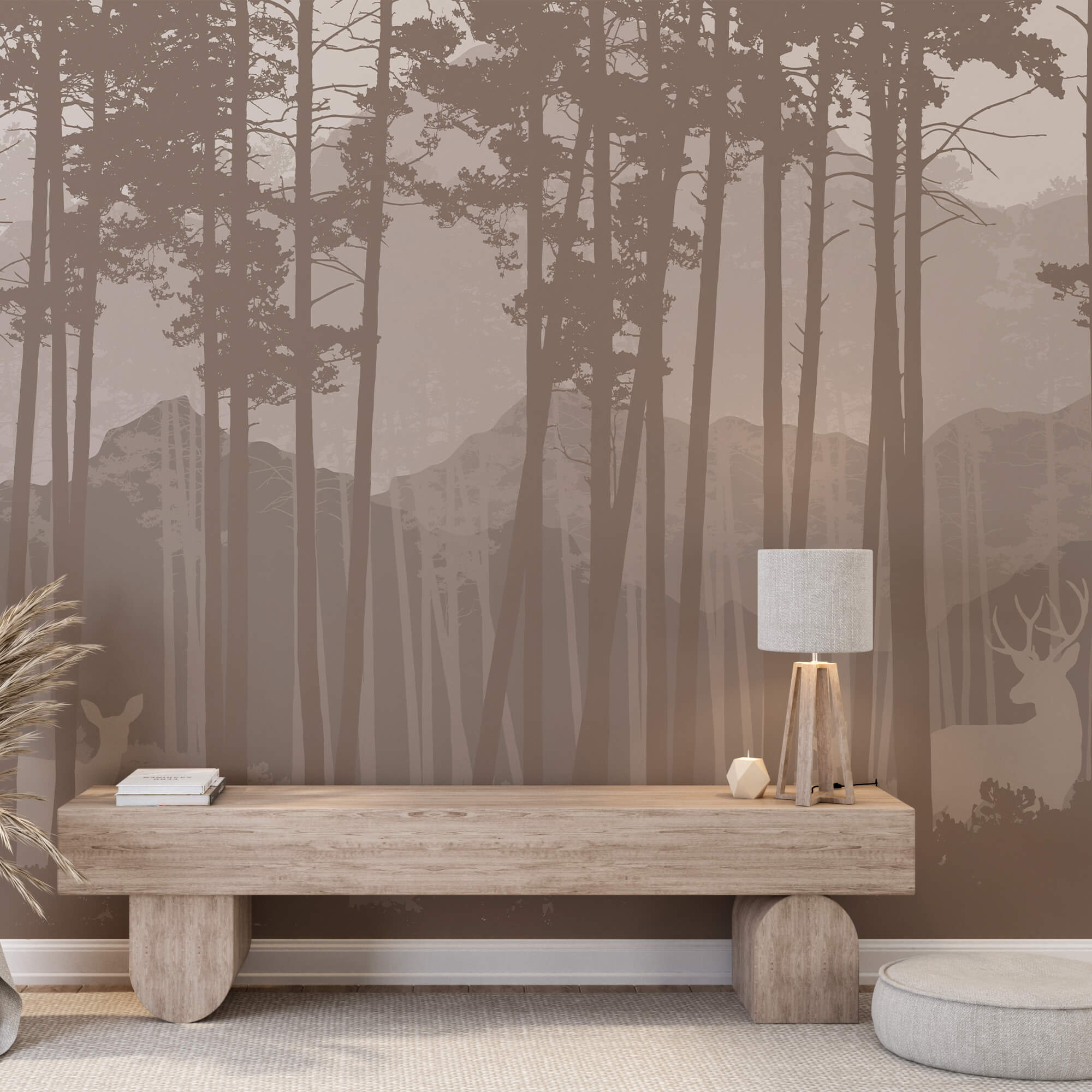 Група оленів у лісі