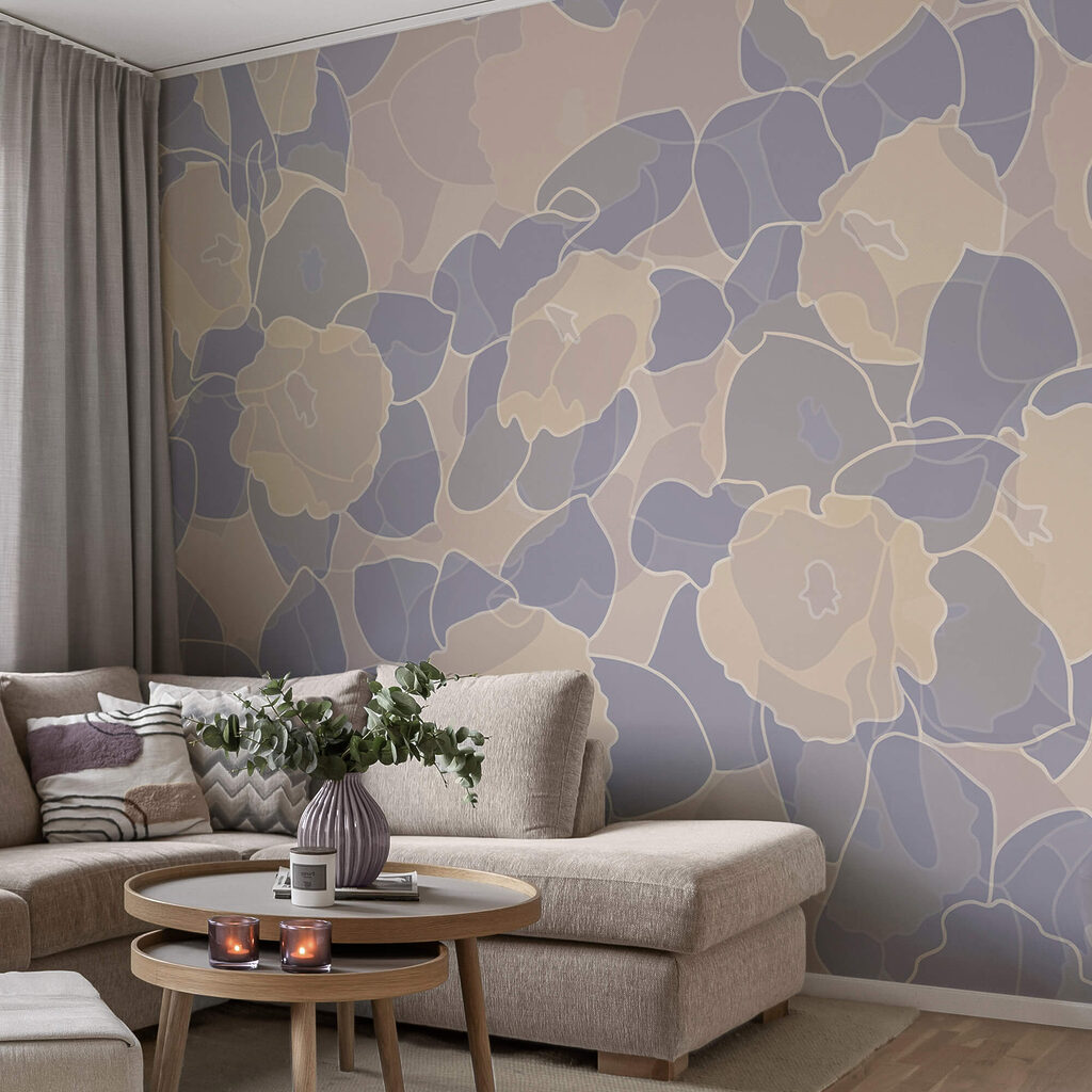 Візерунок квітів і листя