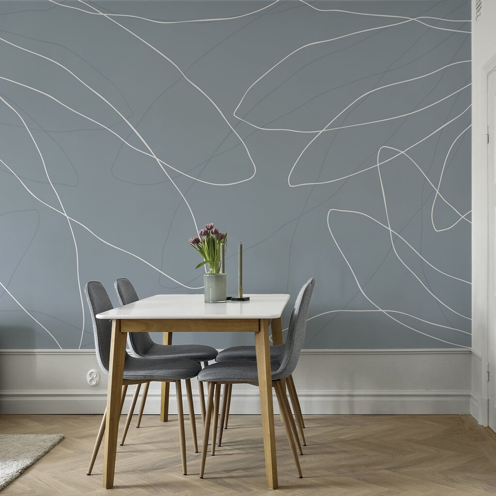 Синій фон з білими лініями