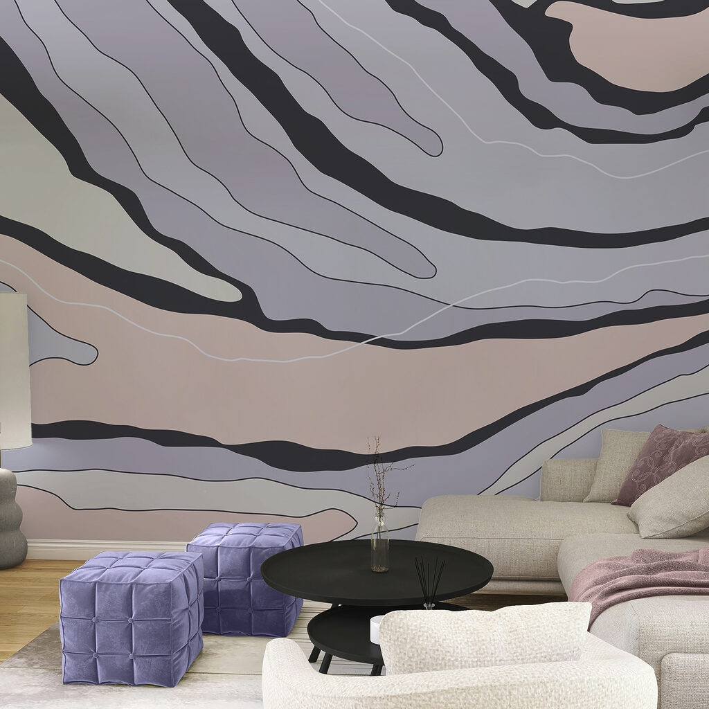 Абстрактні лінії в м'яких тонах Абстрактні лінії в м'яких тонах