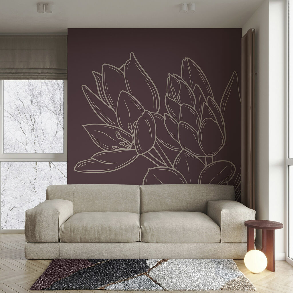 Ніжне цвітіння на насиченому фоні