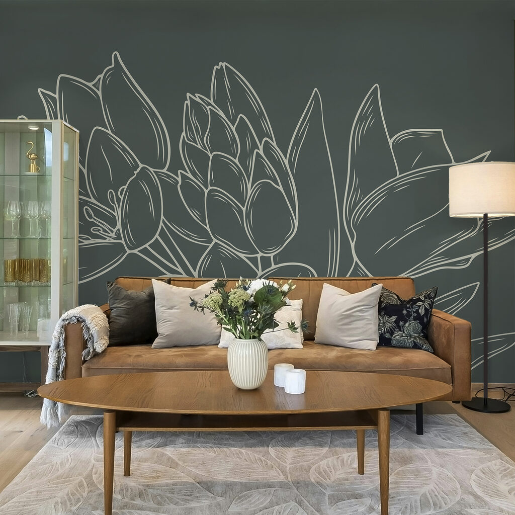 Малювання квітів на рослині