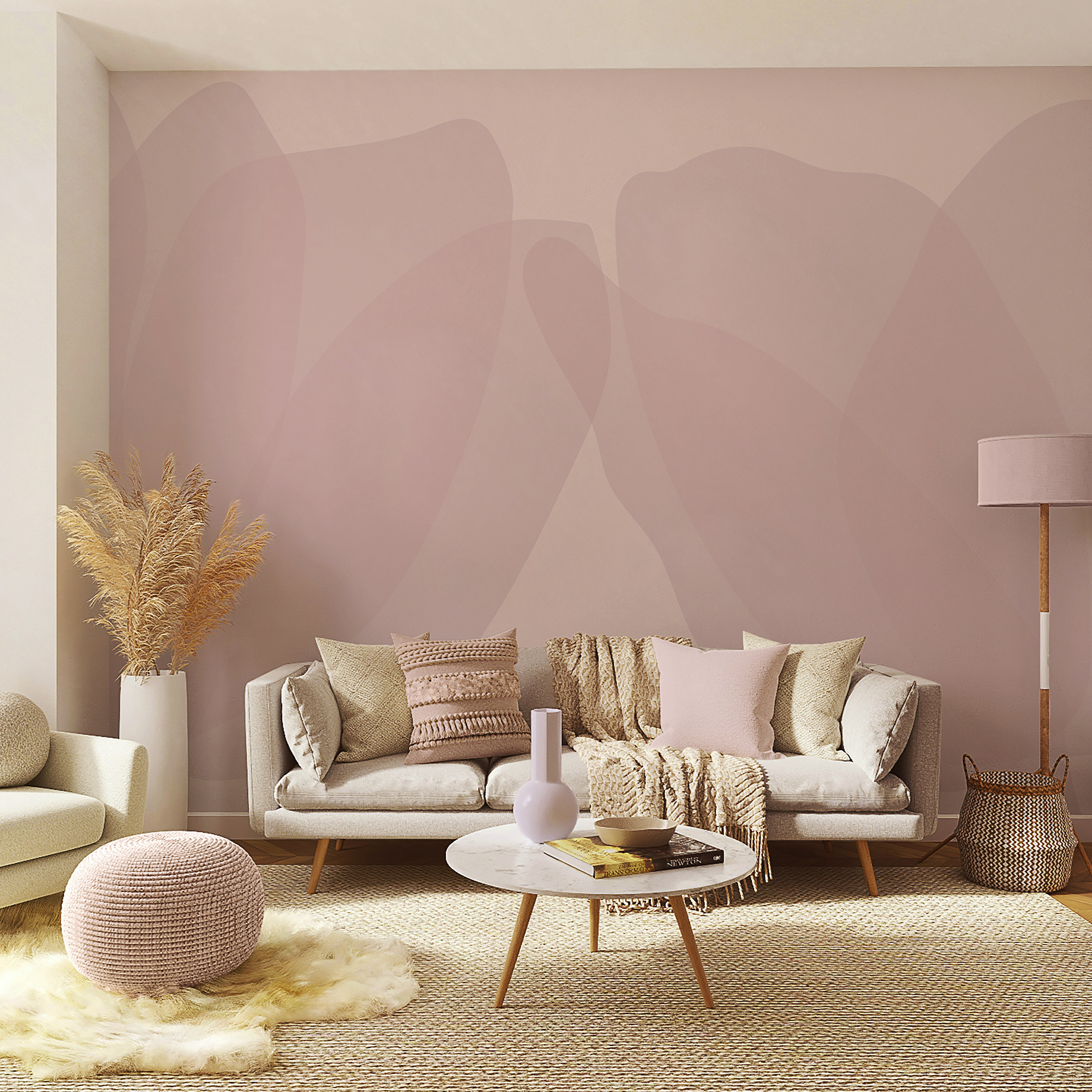 Рожево-біле тло