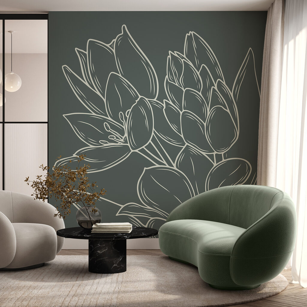 Малювання квітів на рослині