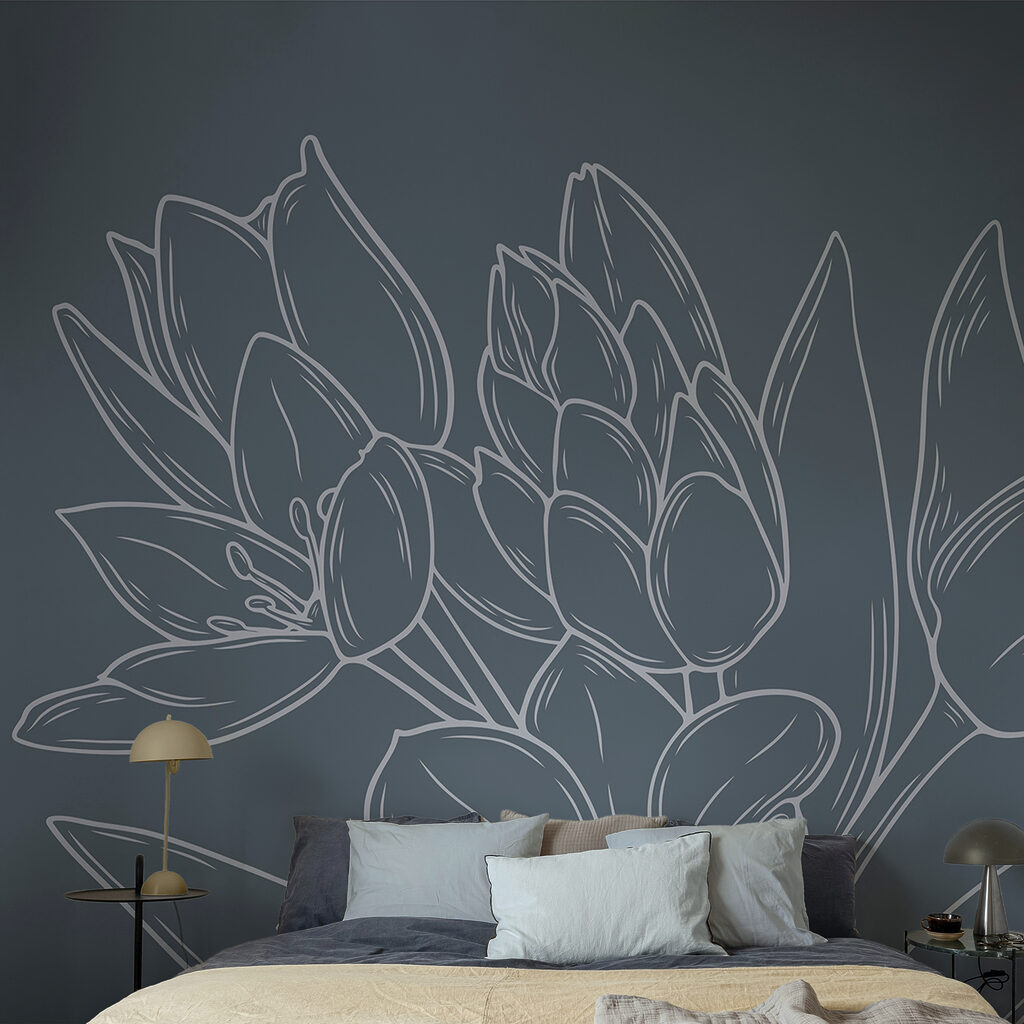 Ніжні квіти на темному тлі Ніжні квіти на темному тлі