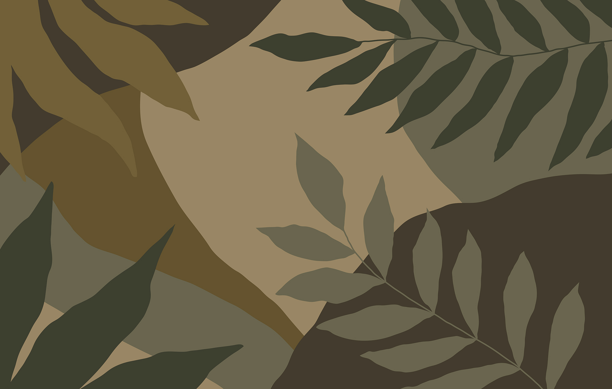 Camouflaged image of leaves