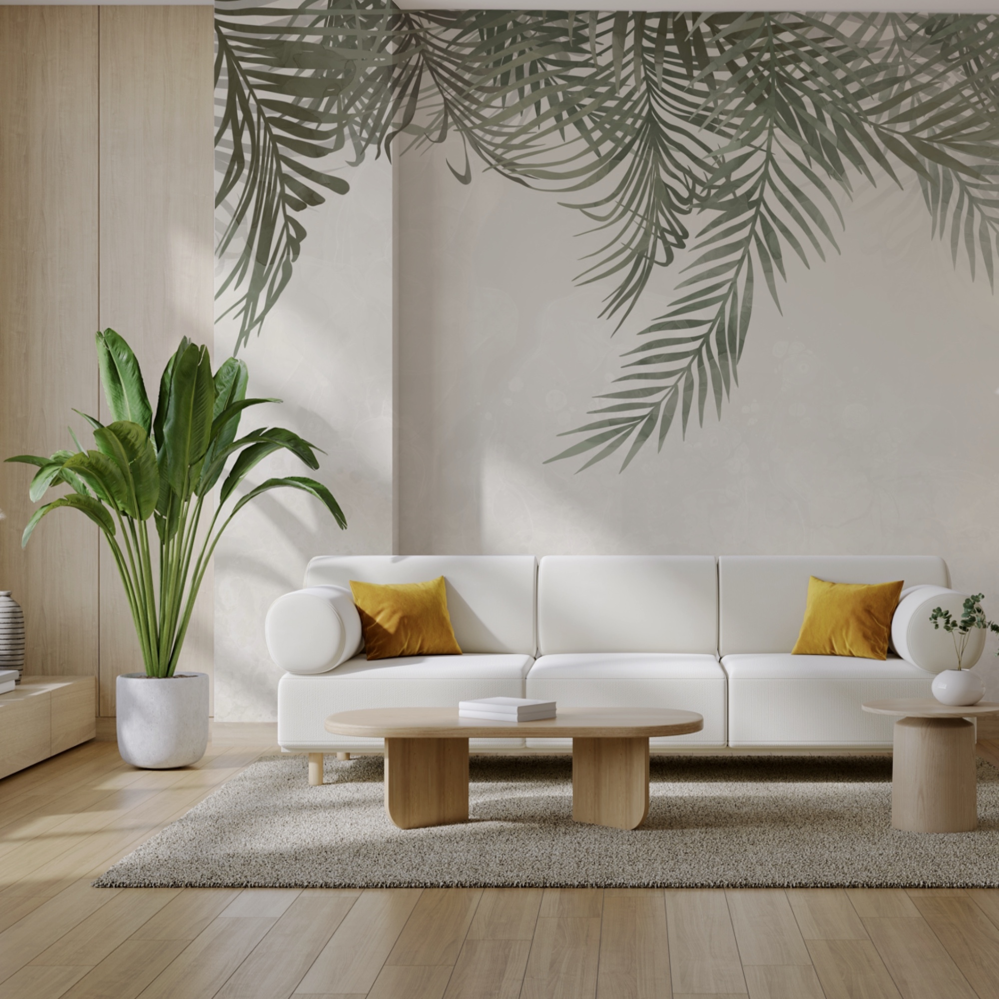 Ніжне листя на м'якому тлі Ніжне листя на м'якому тлі