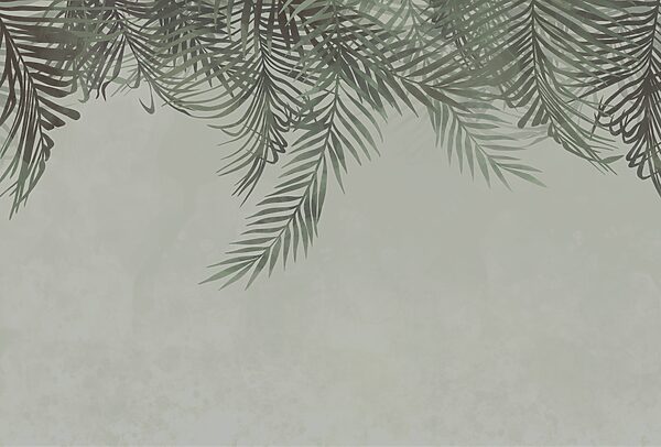 Greenery framing a soft background Greenery framing a soft background