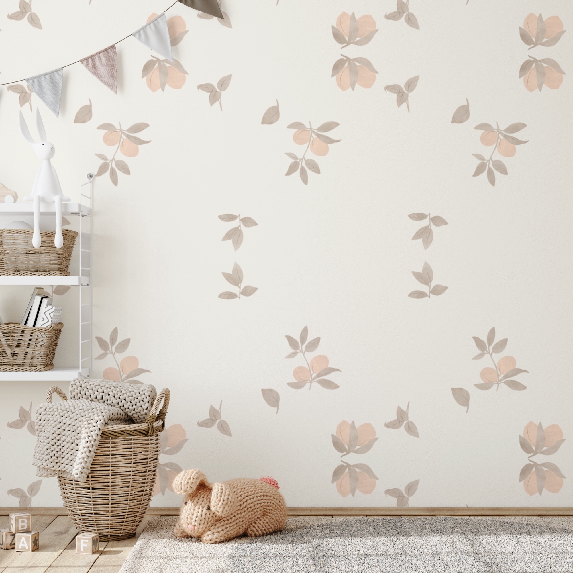 Візерунок листя та квітів