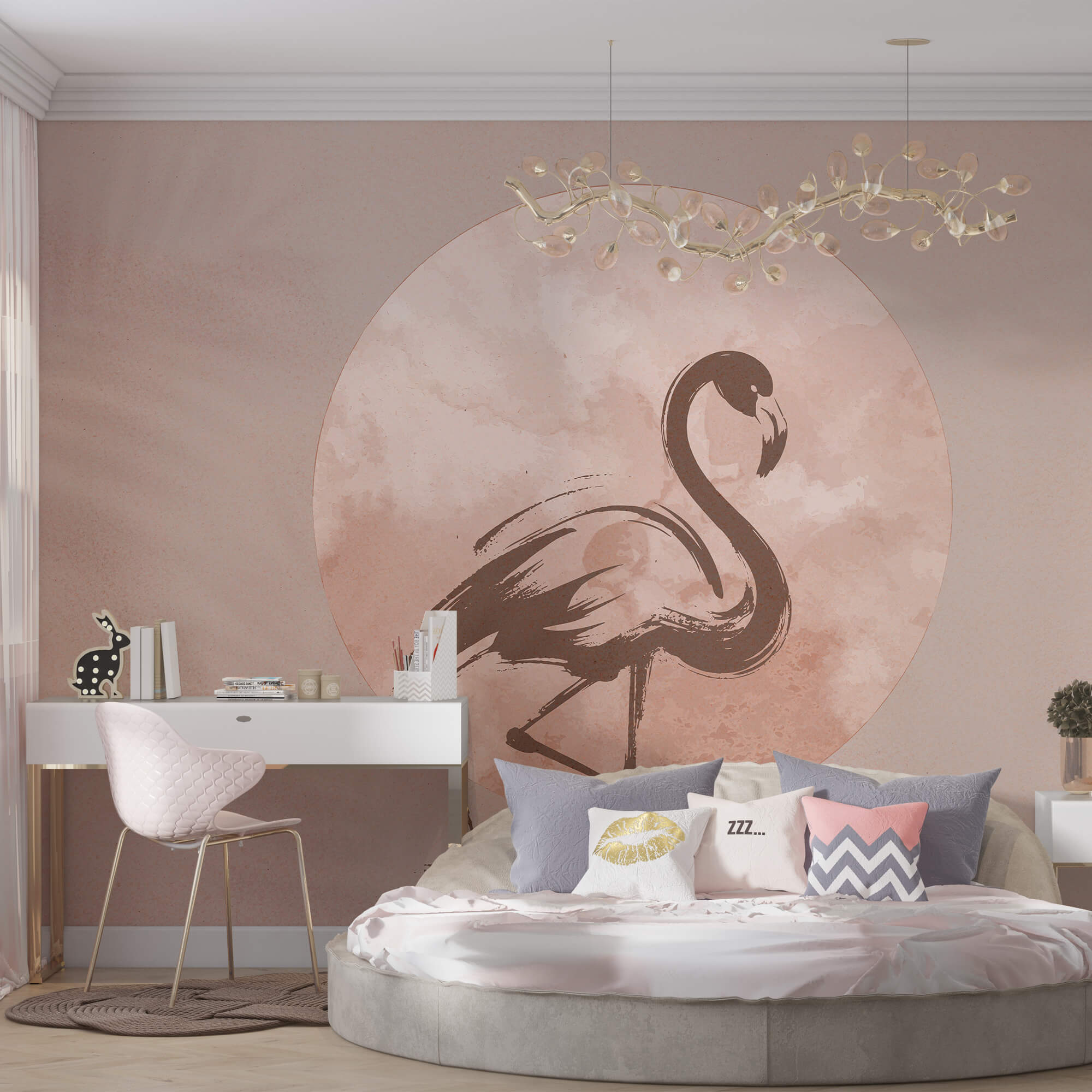 Малюнок фламінго на папері Малюнок фламінго на папері