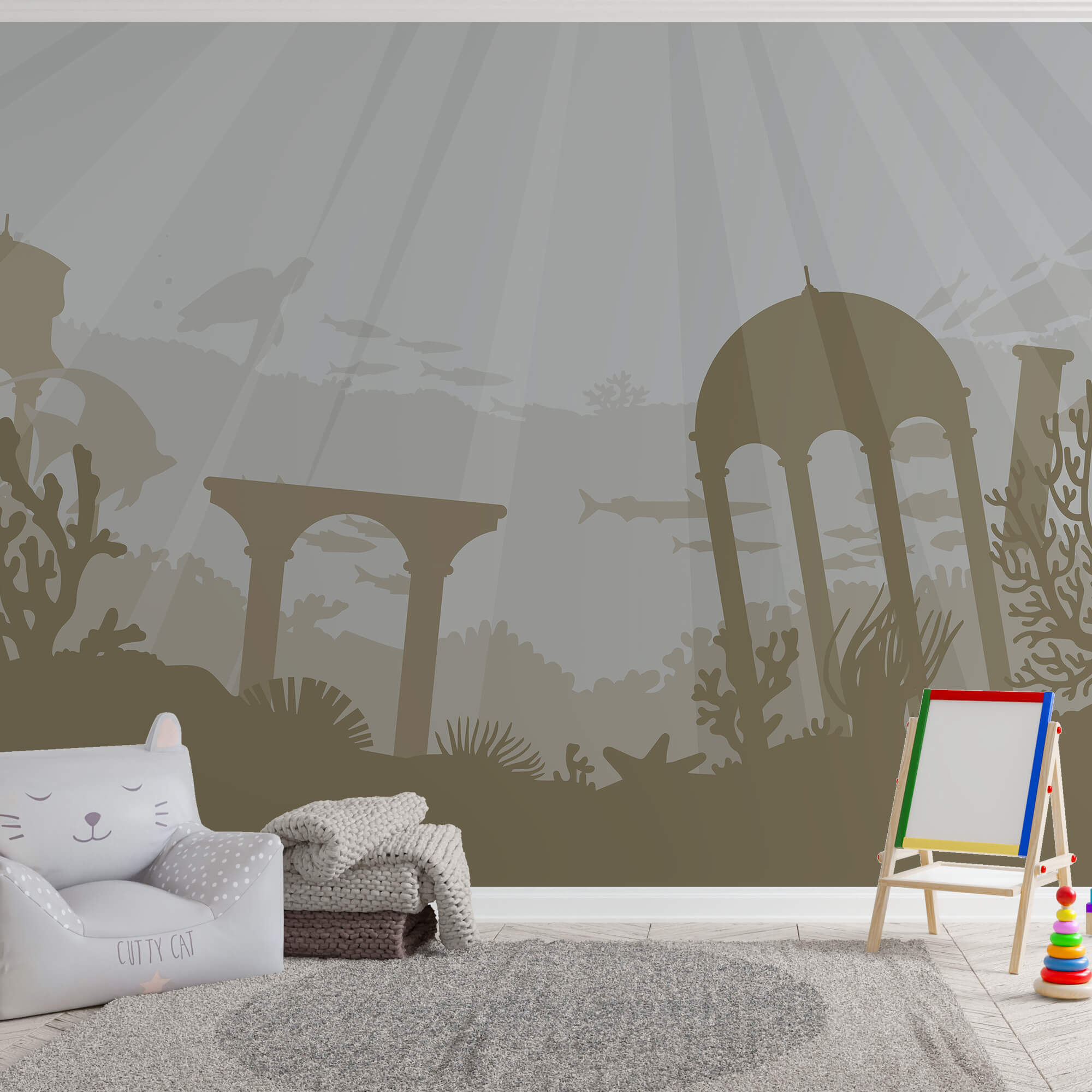 Силует будівлі під водою