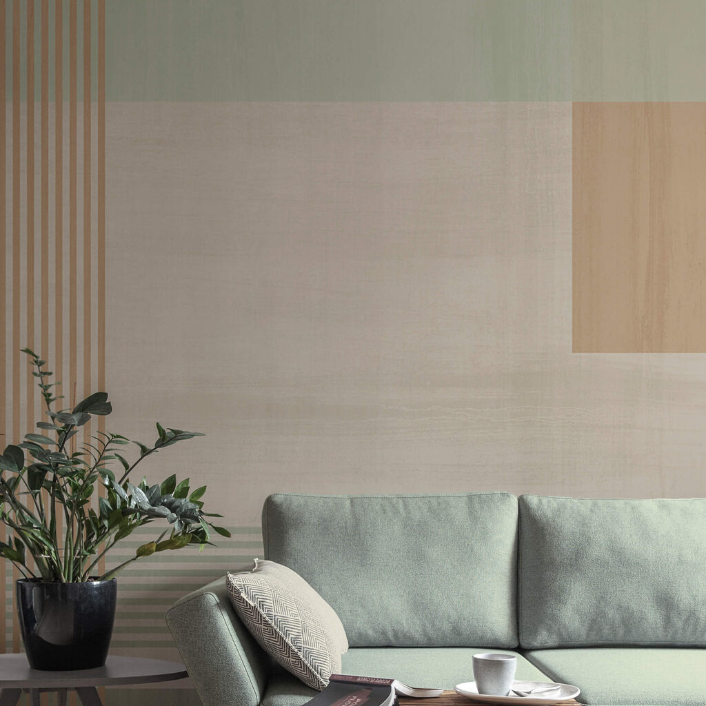 Абстрактні форми та м'які кольори поєднуються