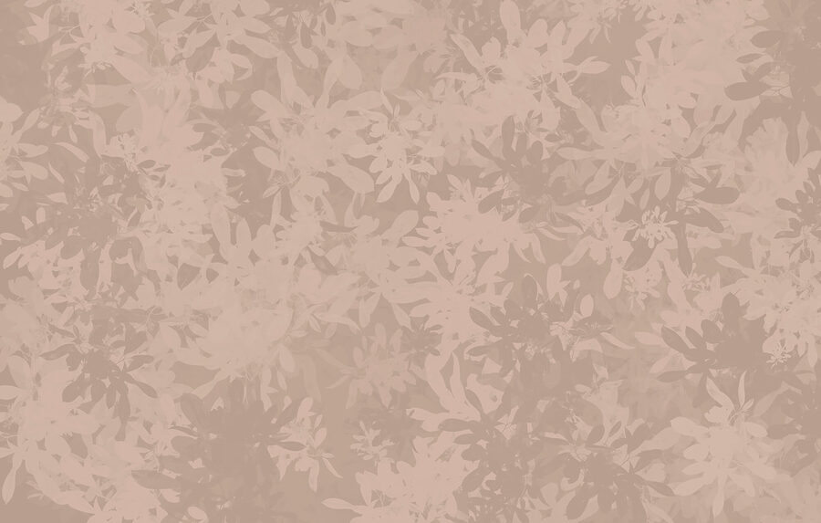 Wall murals Soft floral patterns in muted tones