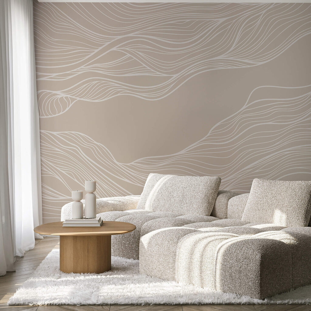 Білі лінії на коричневому тлі Білі лінії на коричневому тлі