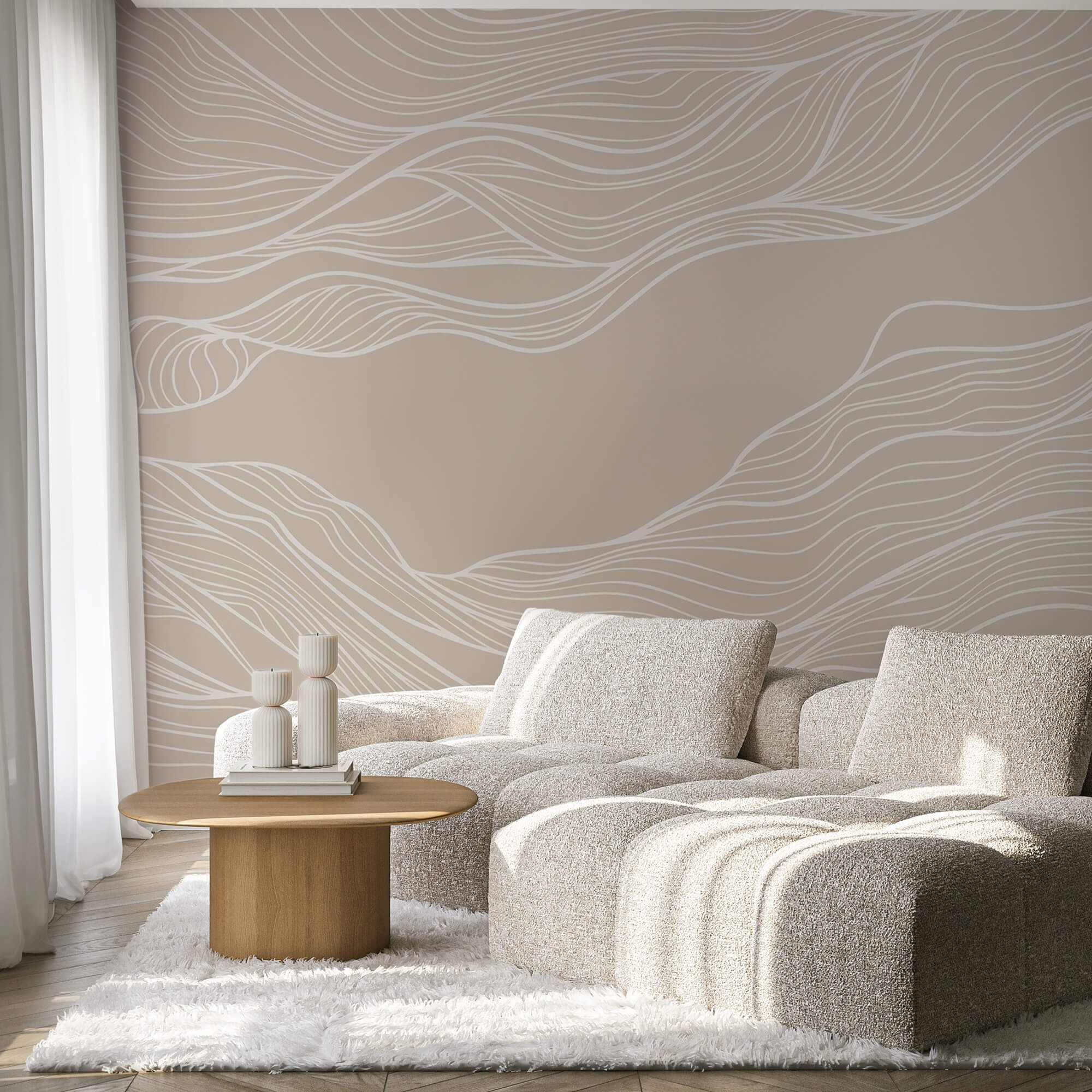 Білі лінії на коричневому тлі Білі лінії на коричневому тлі