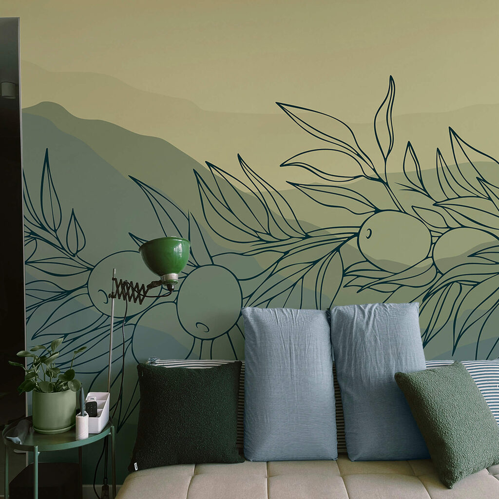 Малюнок гілки з плодами