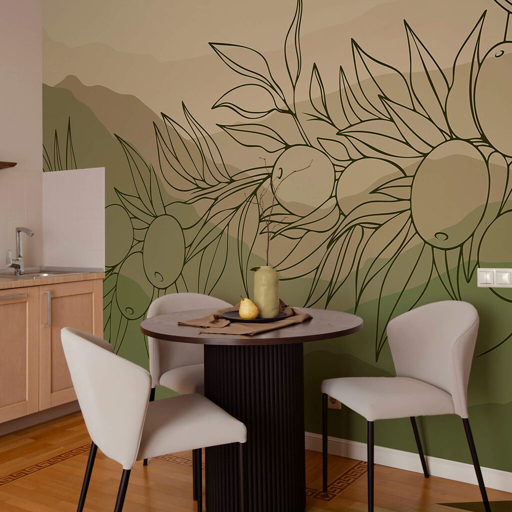 Малюнок фруктів на гілці