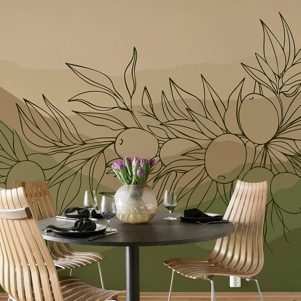 Малюнок фруктів на гілці