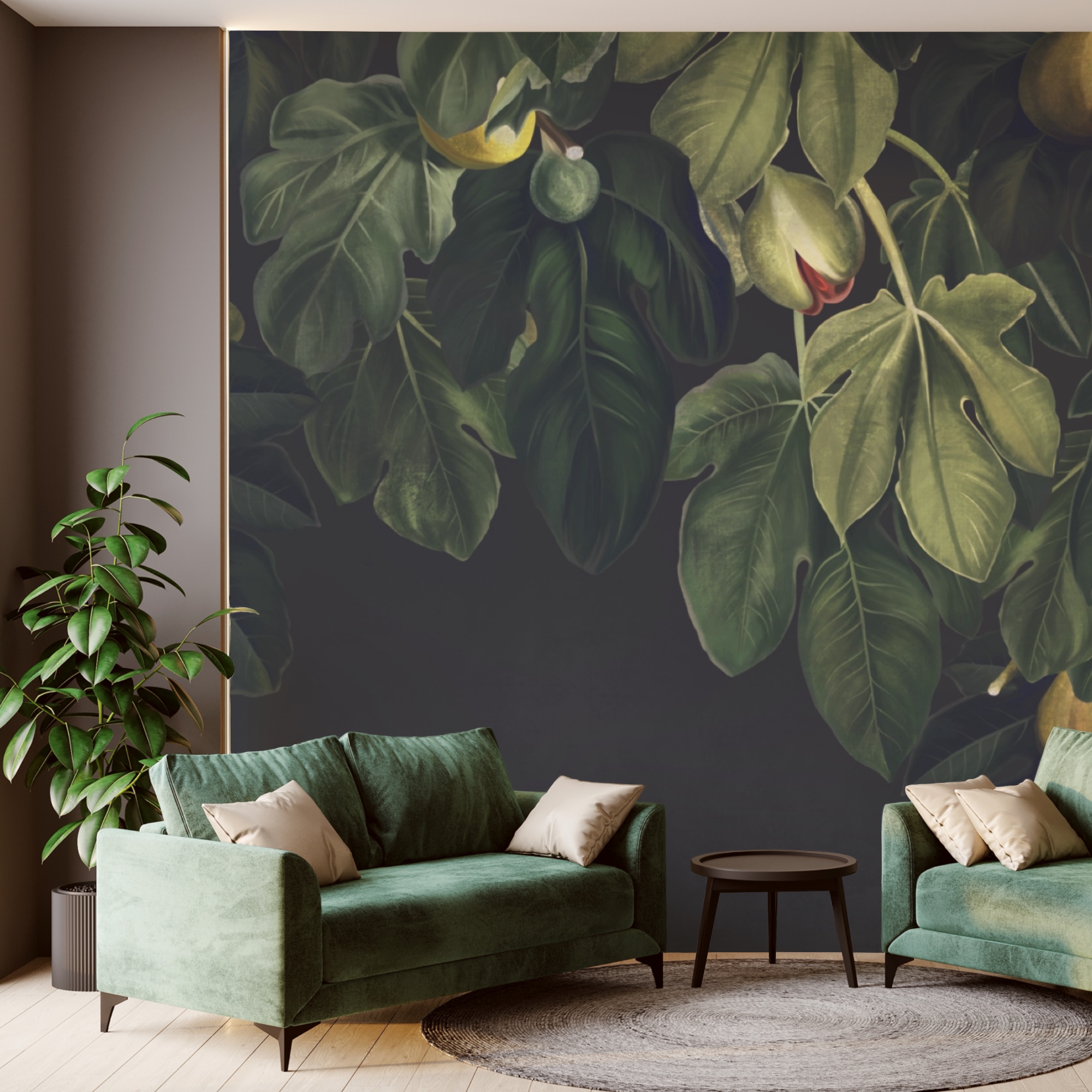 Пишне листя з яскравими плодами Пишне листя з яскравими плодами