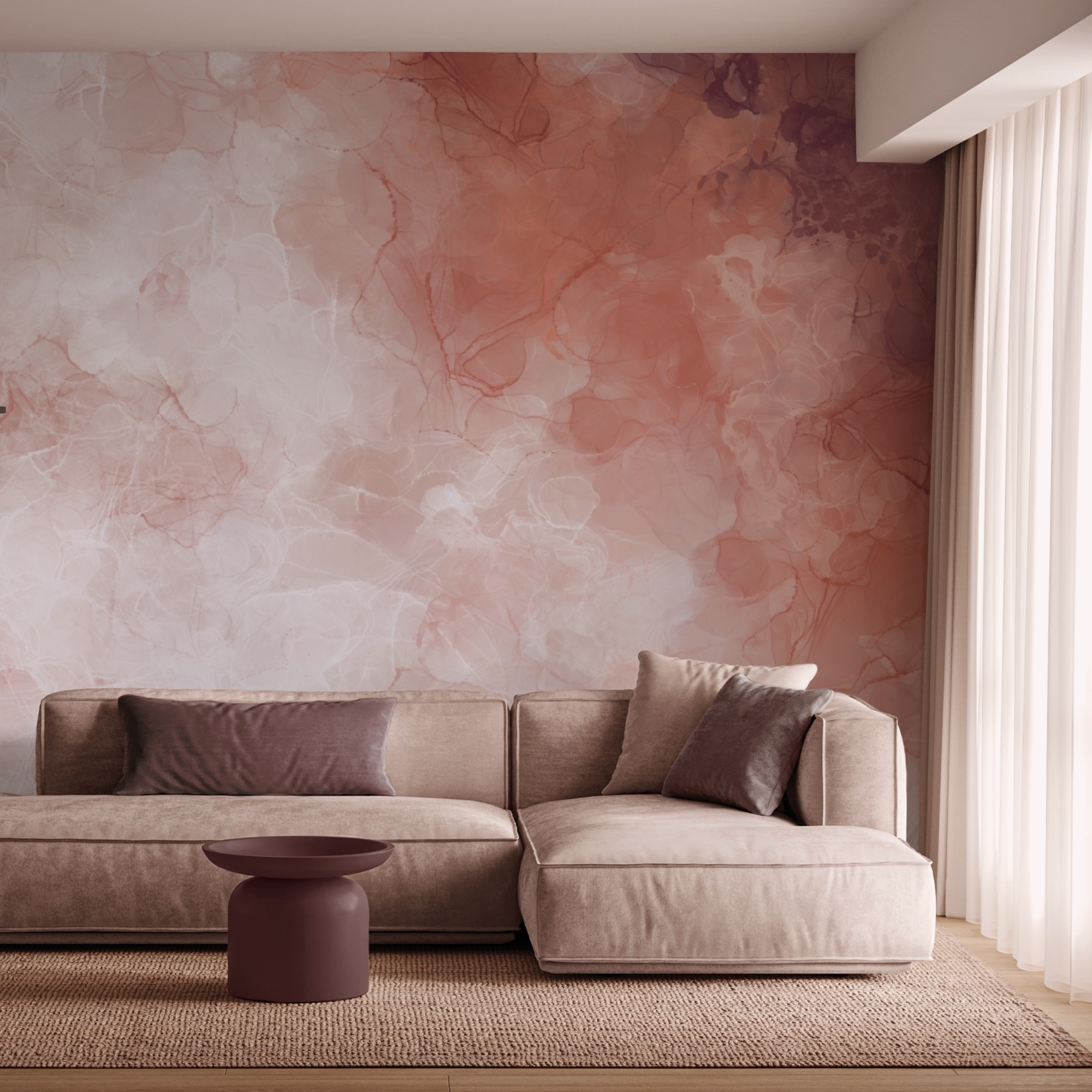 М'які відтінки розливаються ніжними хвилями