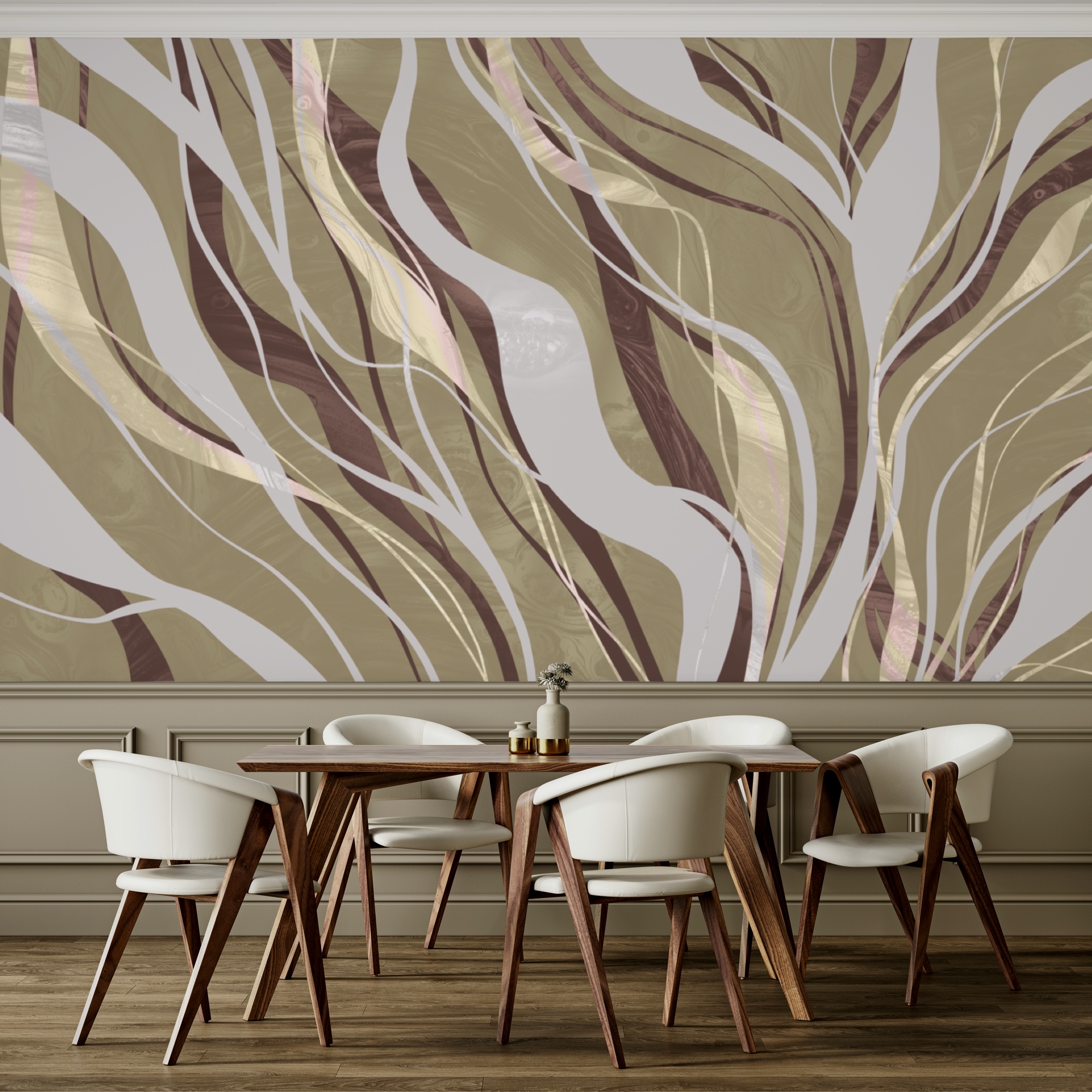 Коричневі та білі вихори