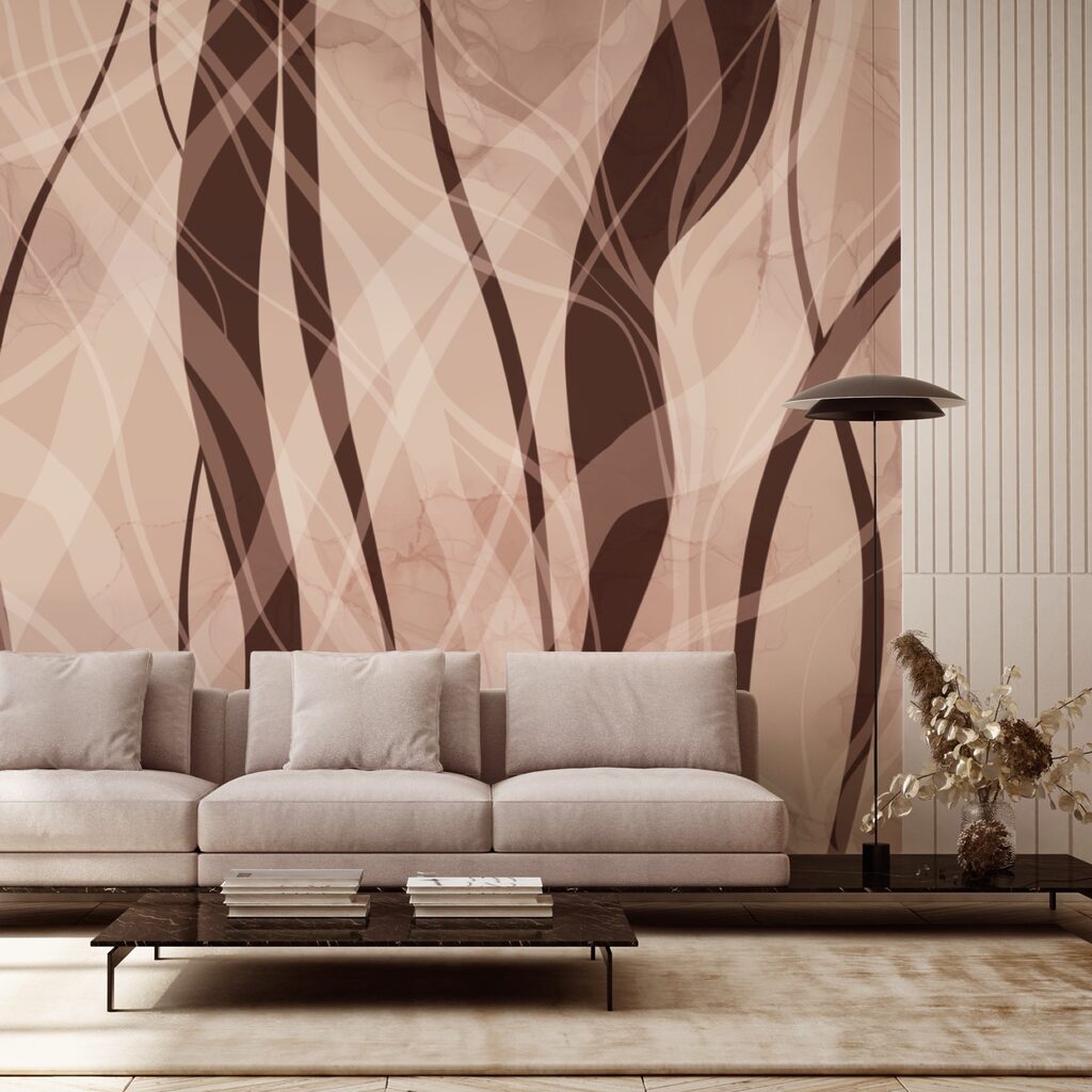 М'які хвилі в теплих земляних тонах М'які хвилі в теплих земляних тонах