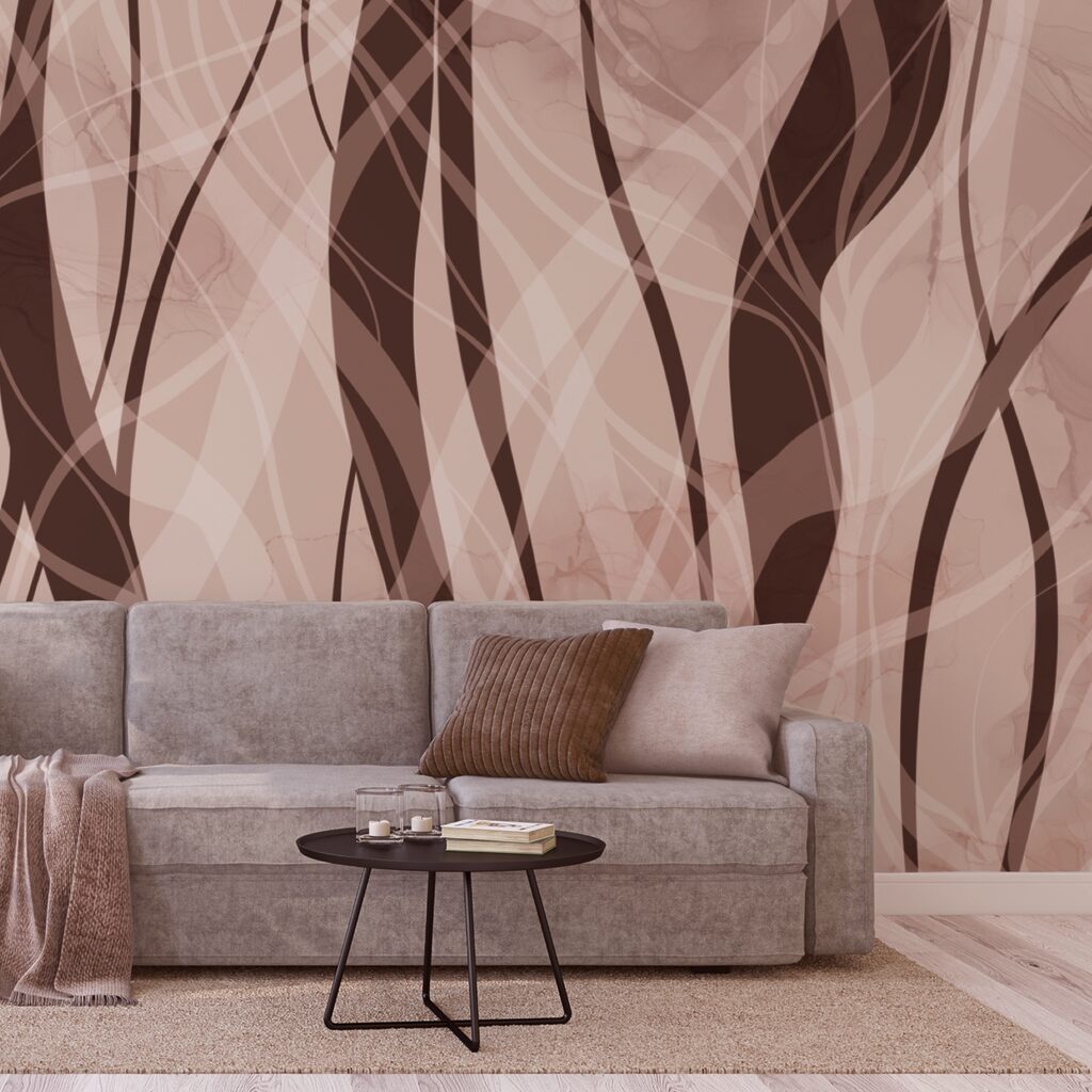 М'які хвилі в теплих земляних тонах М'які хвилі в теплих земляних тонах