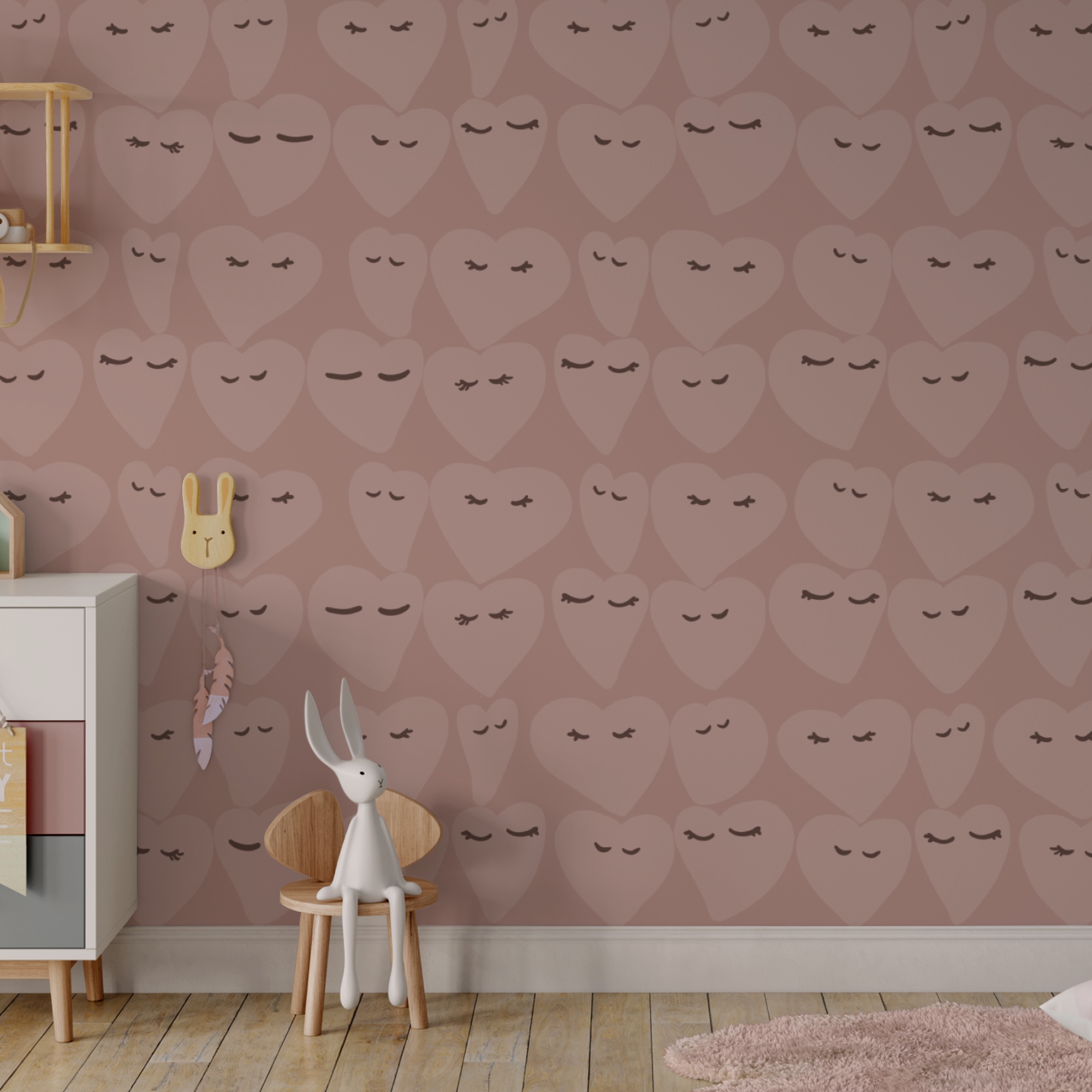 Сердечні візерунки з грайливими виразами