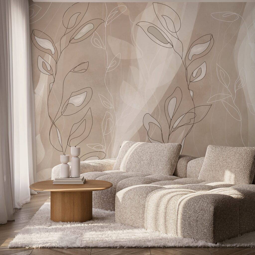 М'які лінії на ніжному тлі