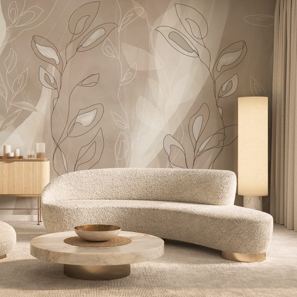 М'які лінії на ніжному тлі