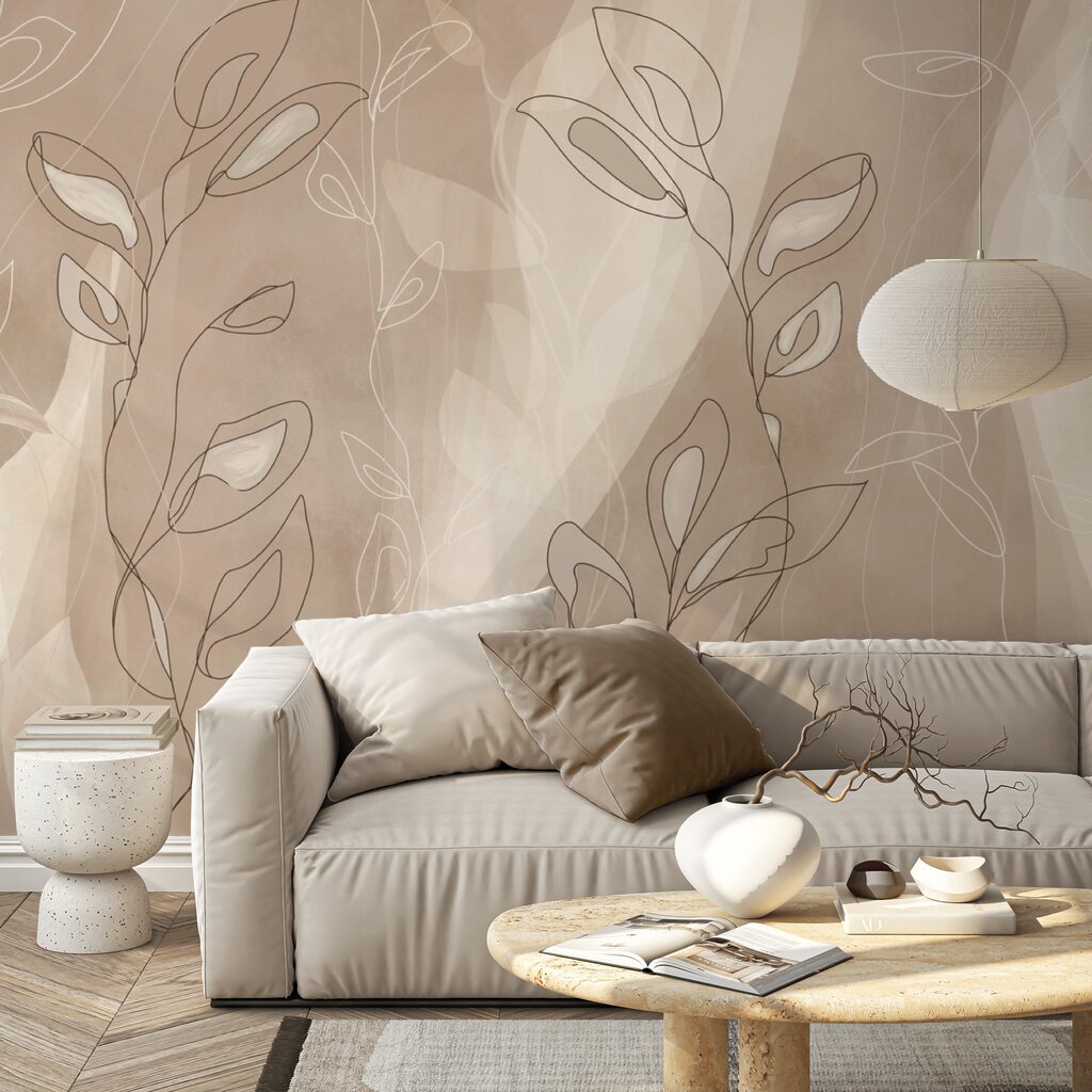 М'які лінії на ніжному тлі