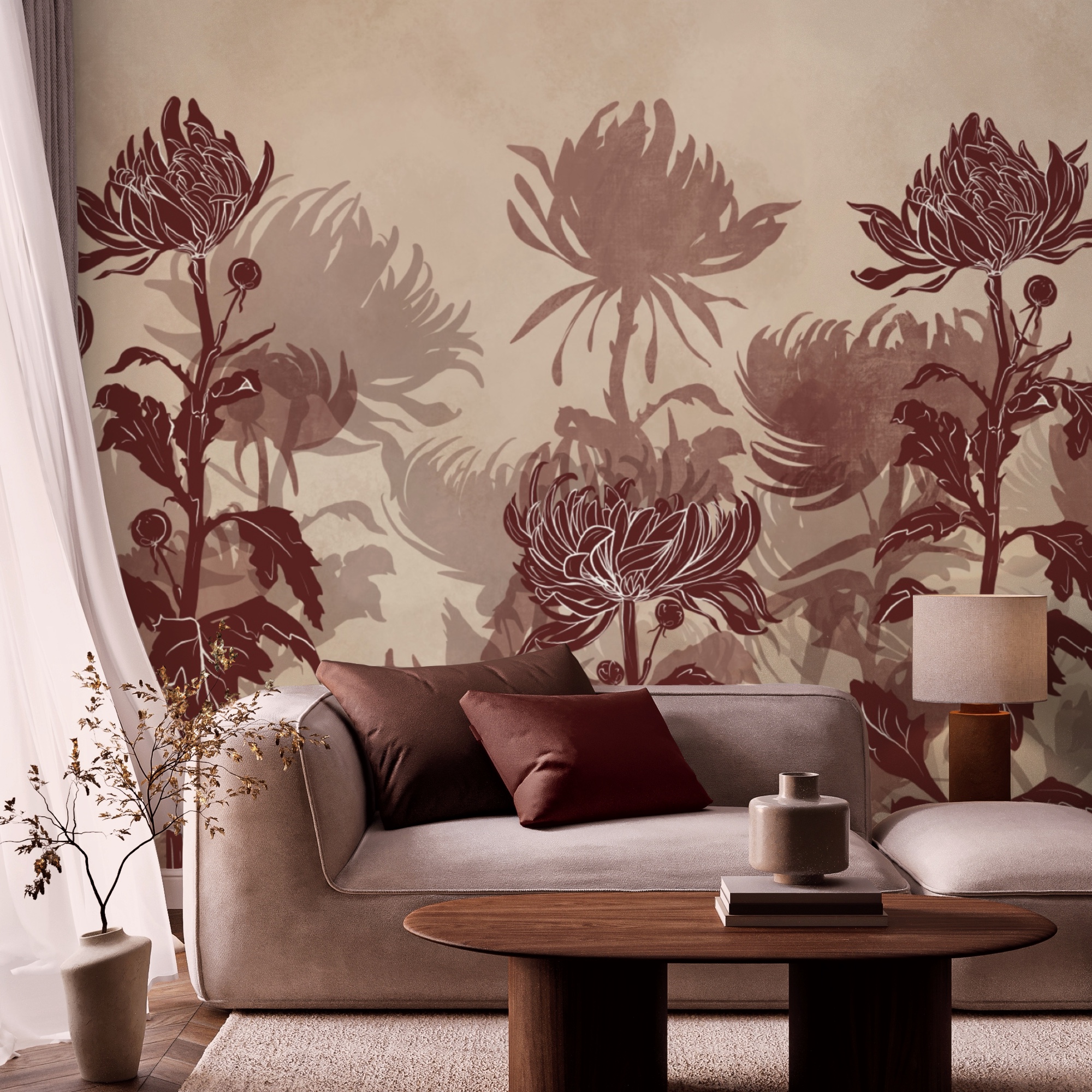 Малювання квітів та листя