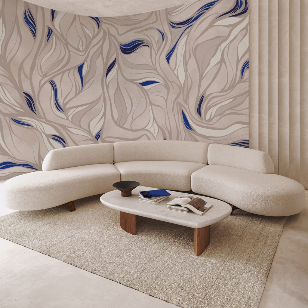 Візерунок з синіх і білих ліній