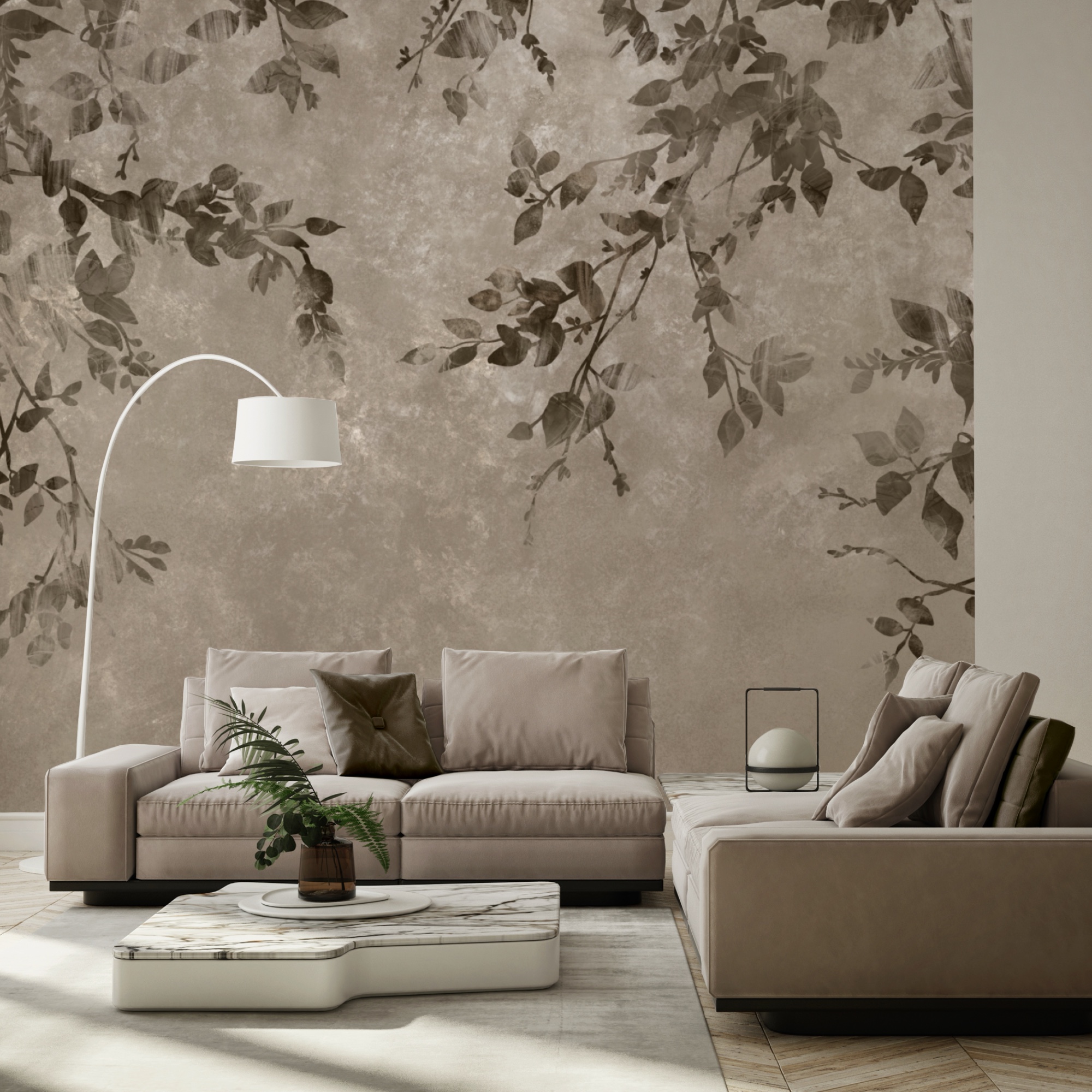 Гілки дерев з листям