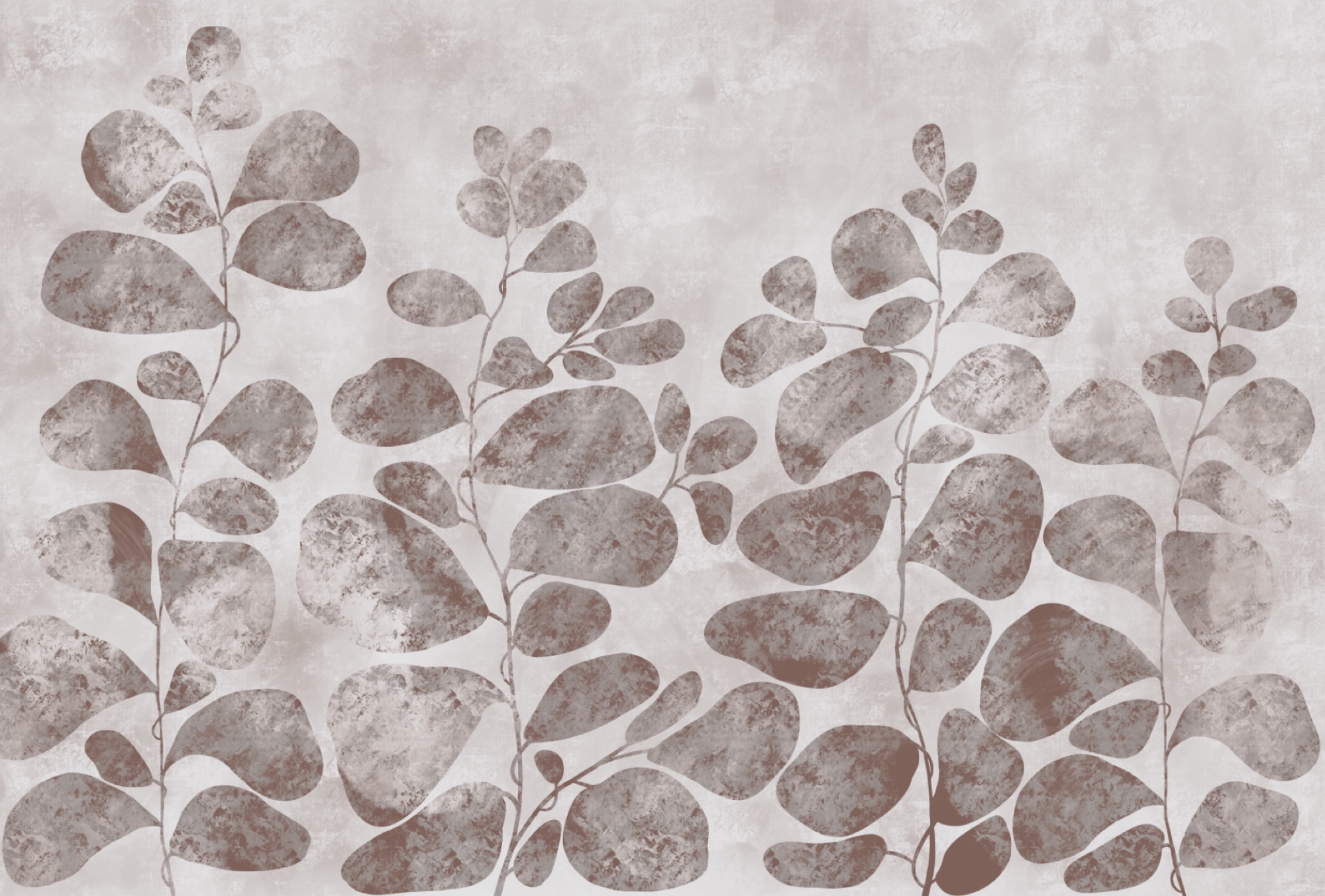 Soft leaves on a muted background