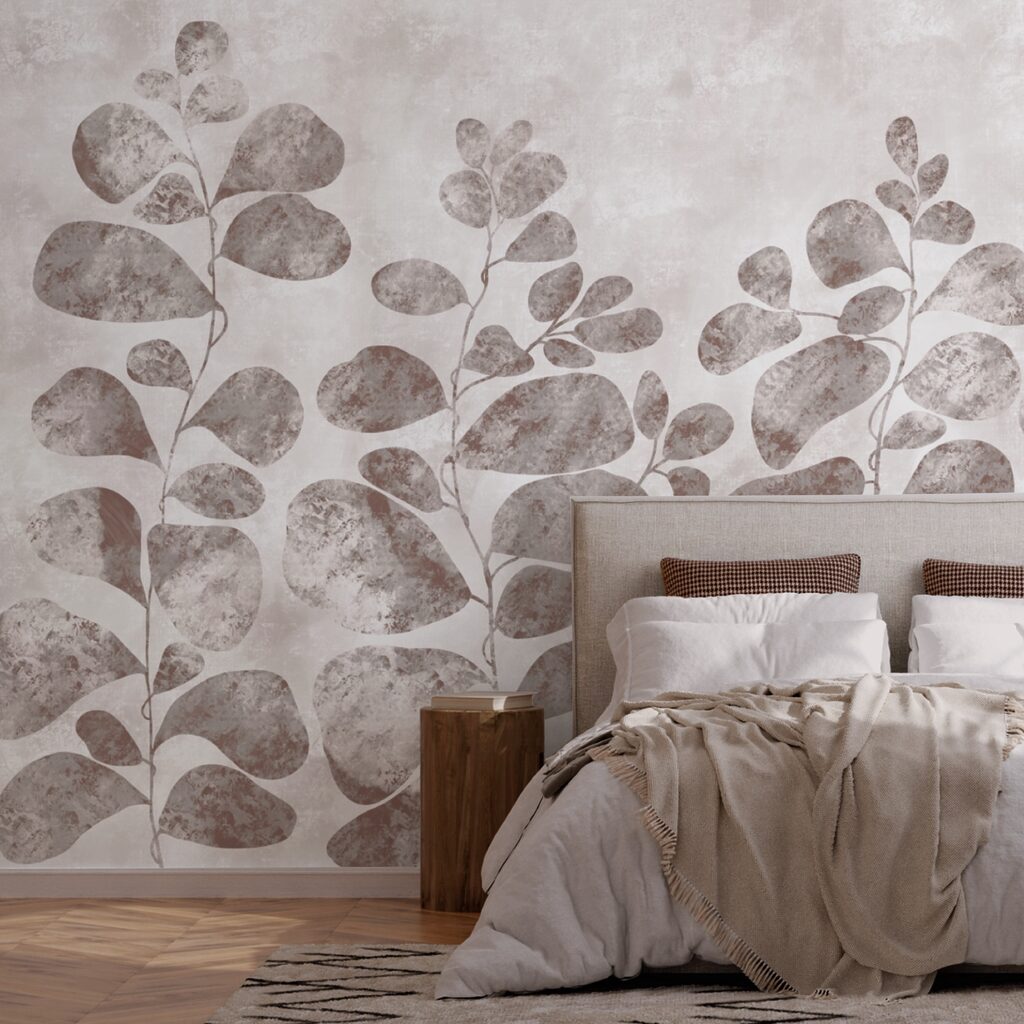 М'яке листя на приглушеному фоні