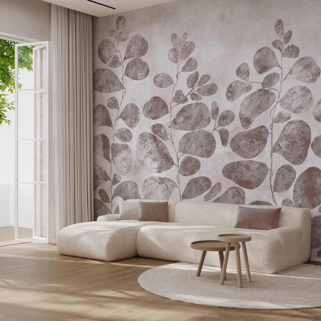 М'яке листя на приглушеному фоні