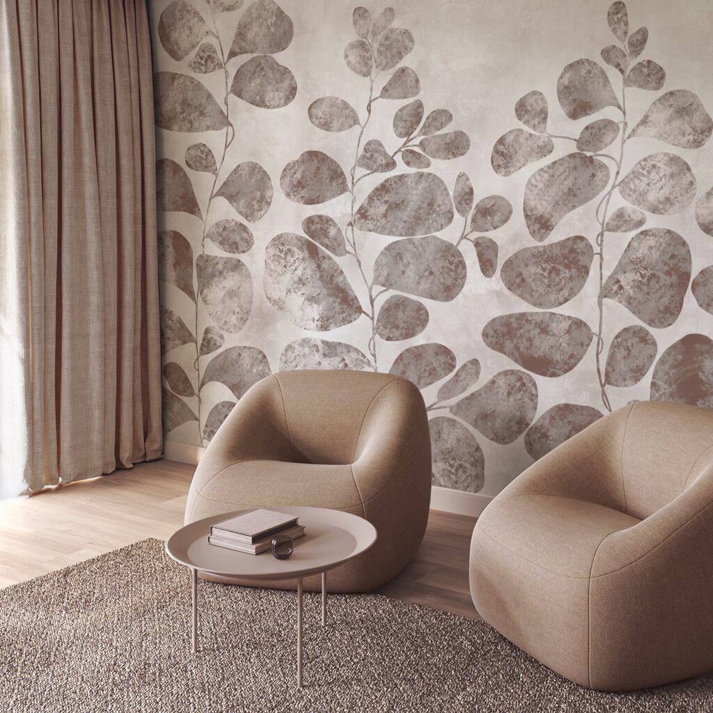 М'яке листя на приглушеному фоні