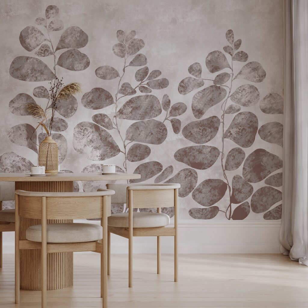 М'яке листя на приглушеному фоні