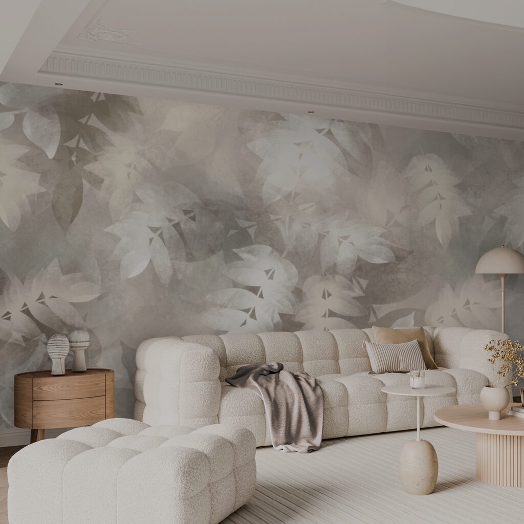 Сіро-біле тло з листям Сіро-біле тло з листям