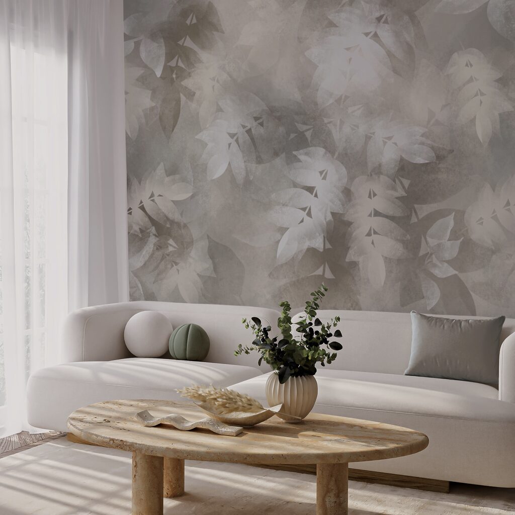 Сіро-біле тло з листям Сіро-біле тло з листям