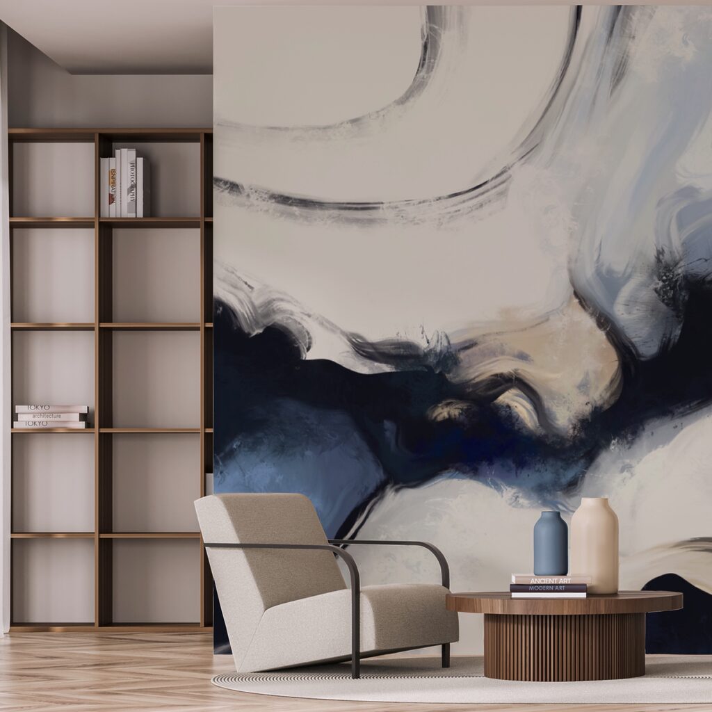 Абстрактні хвилі в м'яких тонах