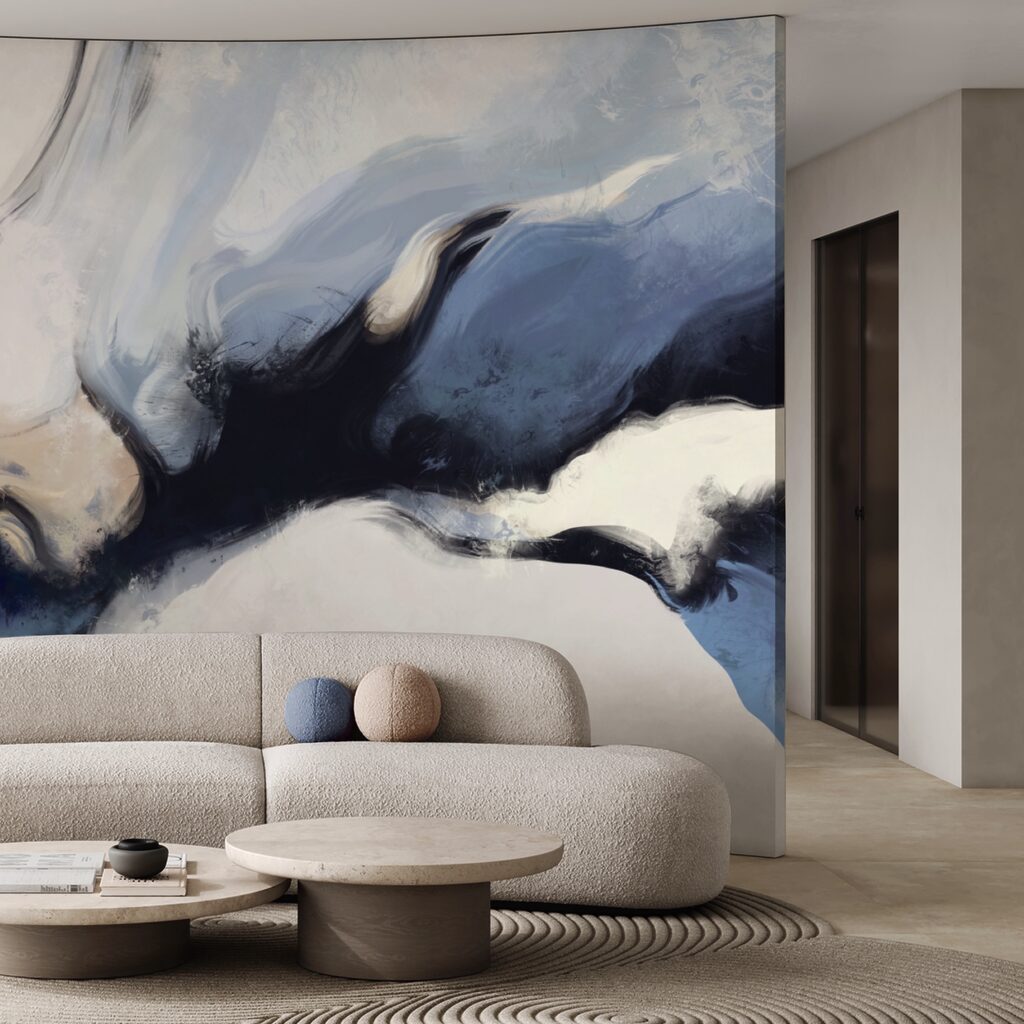 Абстрактні хвилі в м'яких тонах