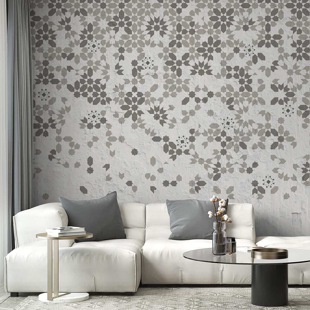 Стіна з різноманітними візерунками