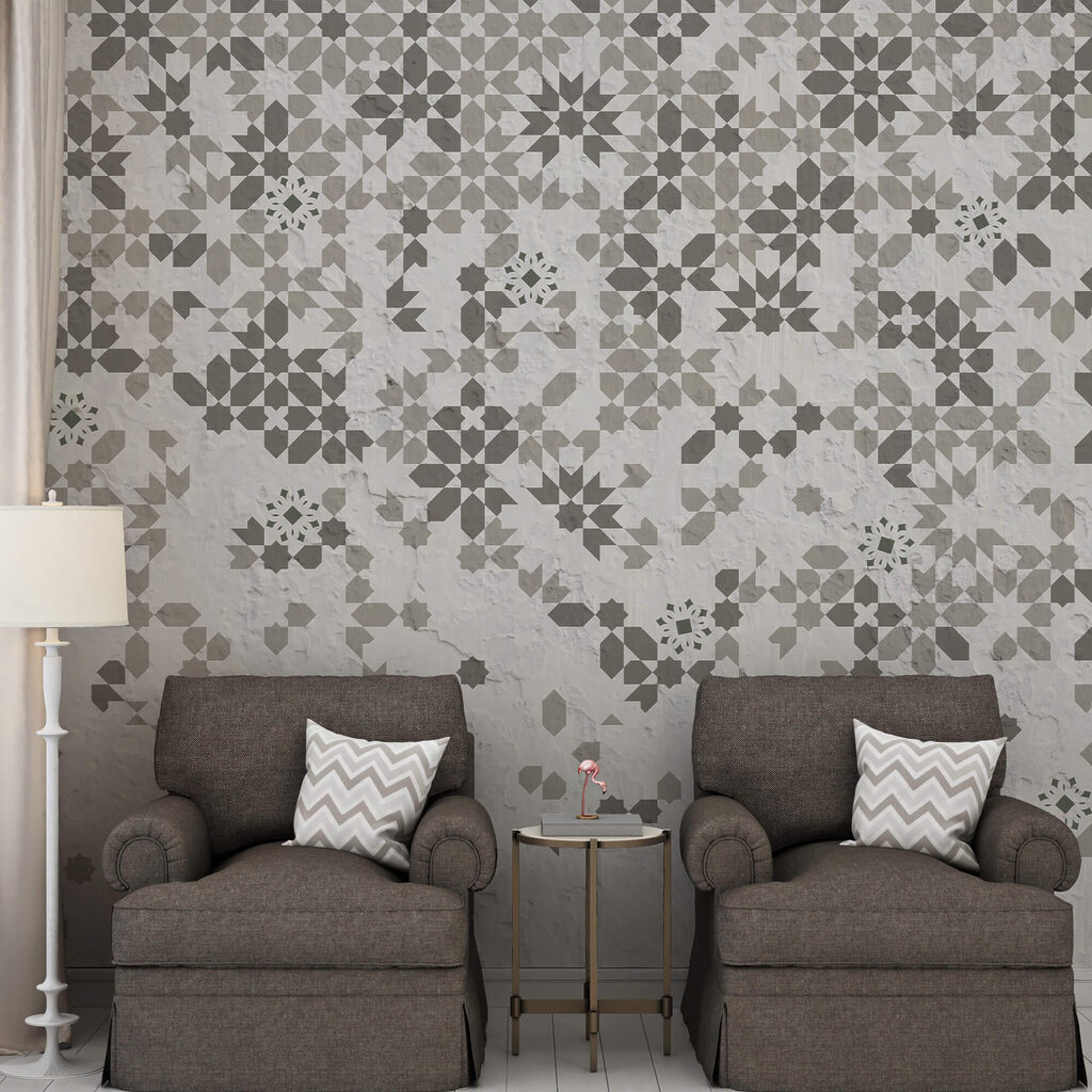 Стіна з різноманітними візерунками