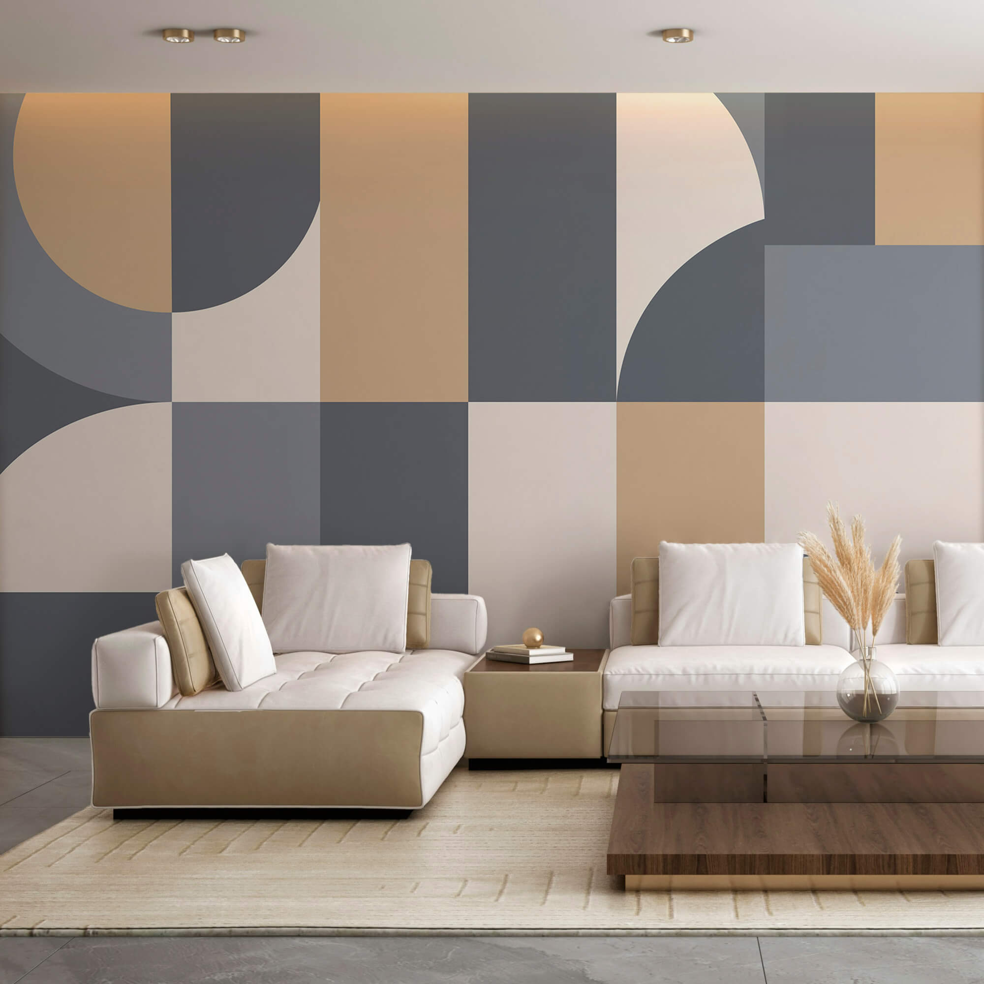 Сіро-білий геометричний візерунок